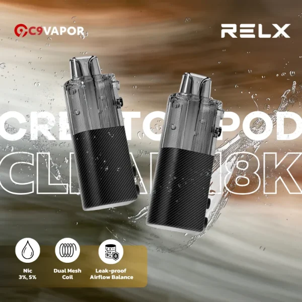 หัวพอตใส relx creator clear 18K